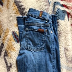 size 23 7for mankind ginger dojo flare jeans